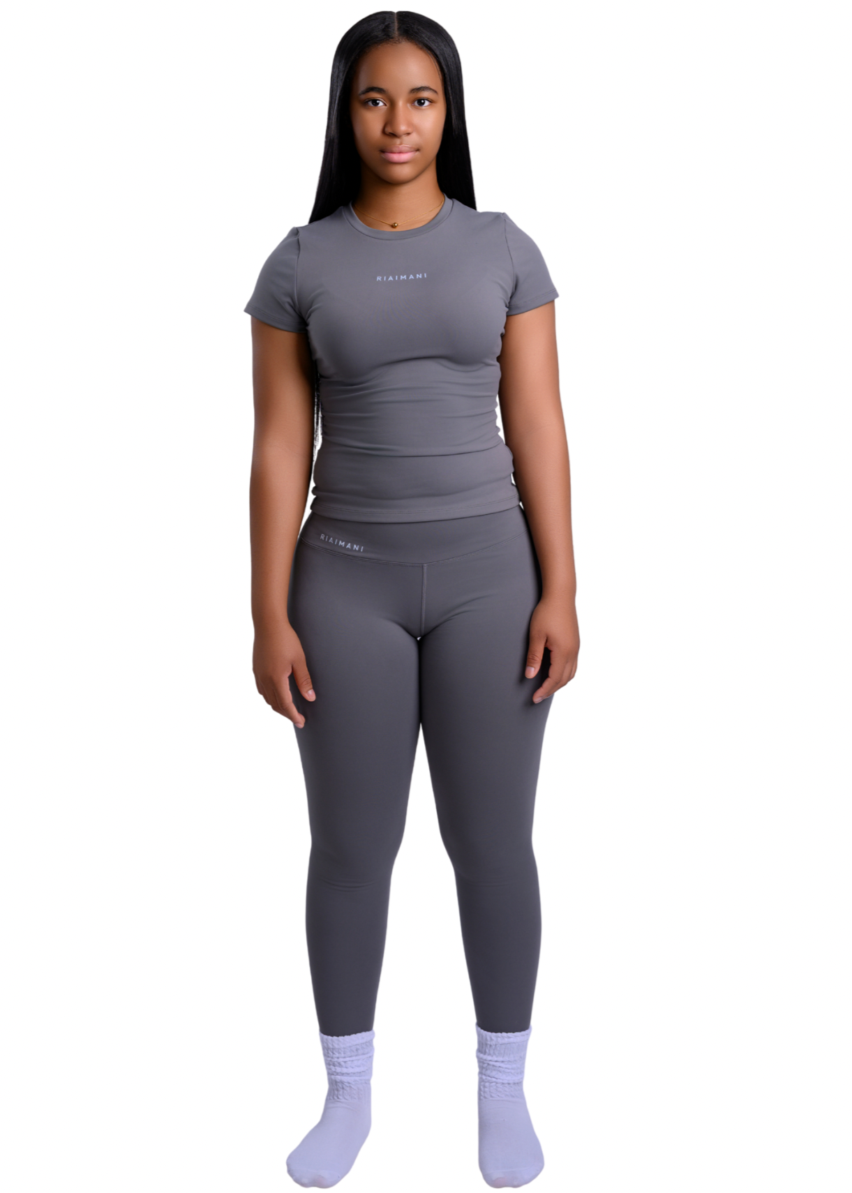 Crewneck Short Sleeve Leggings Set