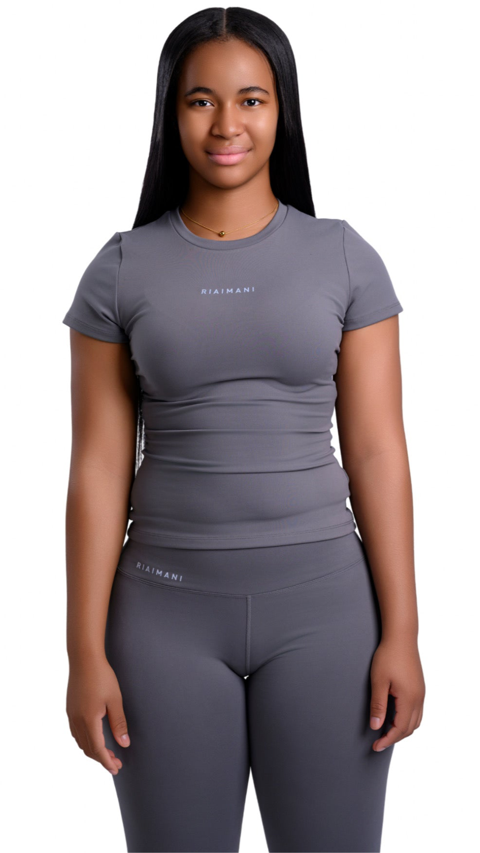 Crewneck Short Sleeve Leggings Set