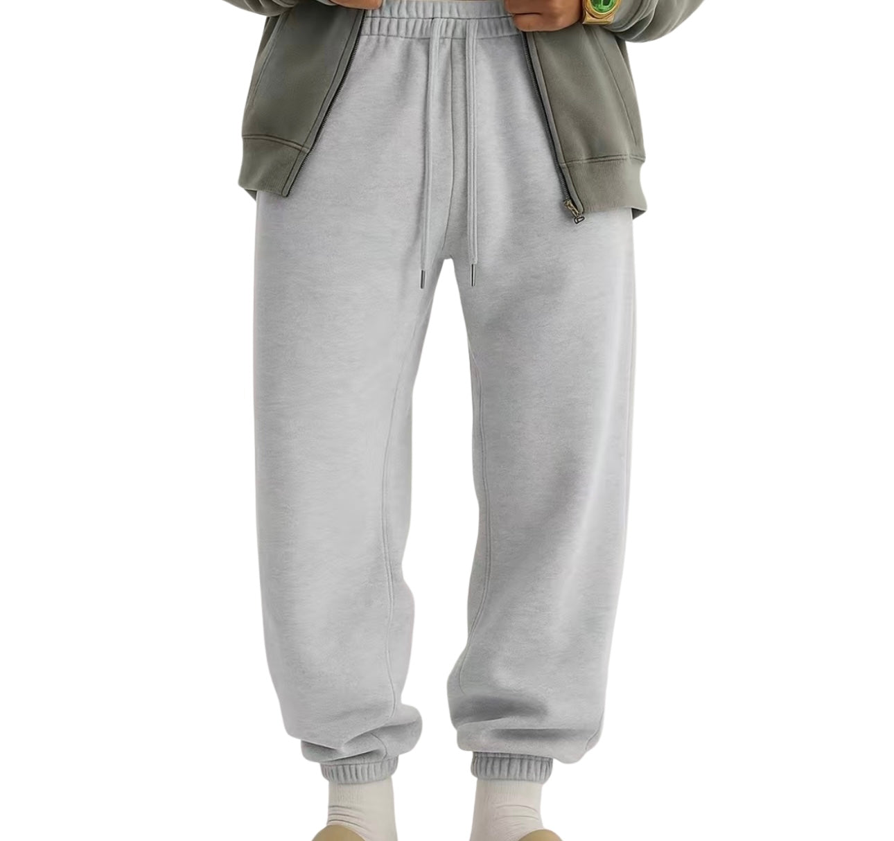 Cuffed Baggy Fleece Sweatpants